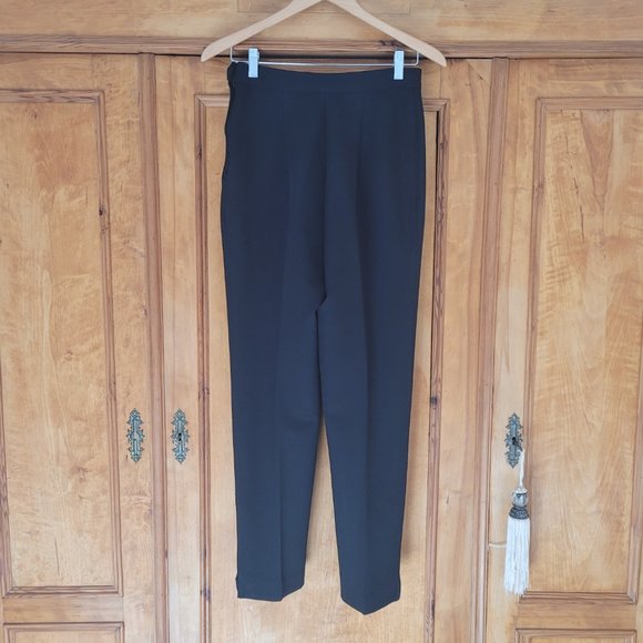 Danielle B Tapered Leg Black Women's Cigarette Pant. Size 6/8 - Picture 5 of 9